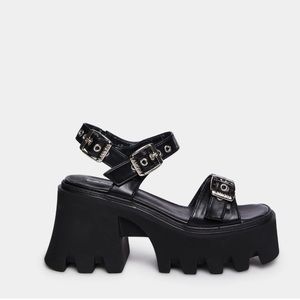 Dolls Kill Lamoda Size 7 Platform Black Sandals